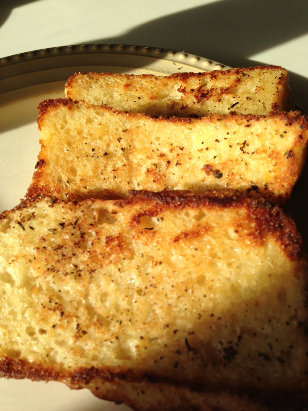 Leftover GF Toast 'Planks'